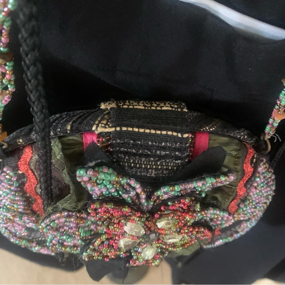 Host Pick!! Pritzi ~ Beaded Hard Case Evening Bag Vintage - Picture 4 of 12